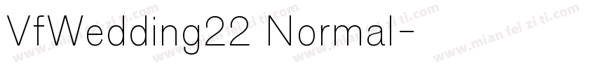 VfWedding22 Normal字体转换